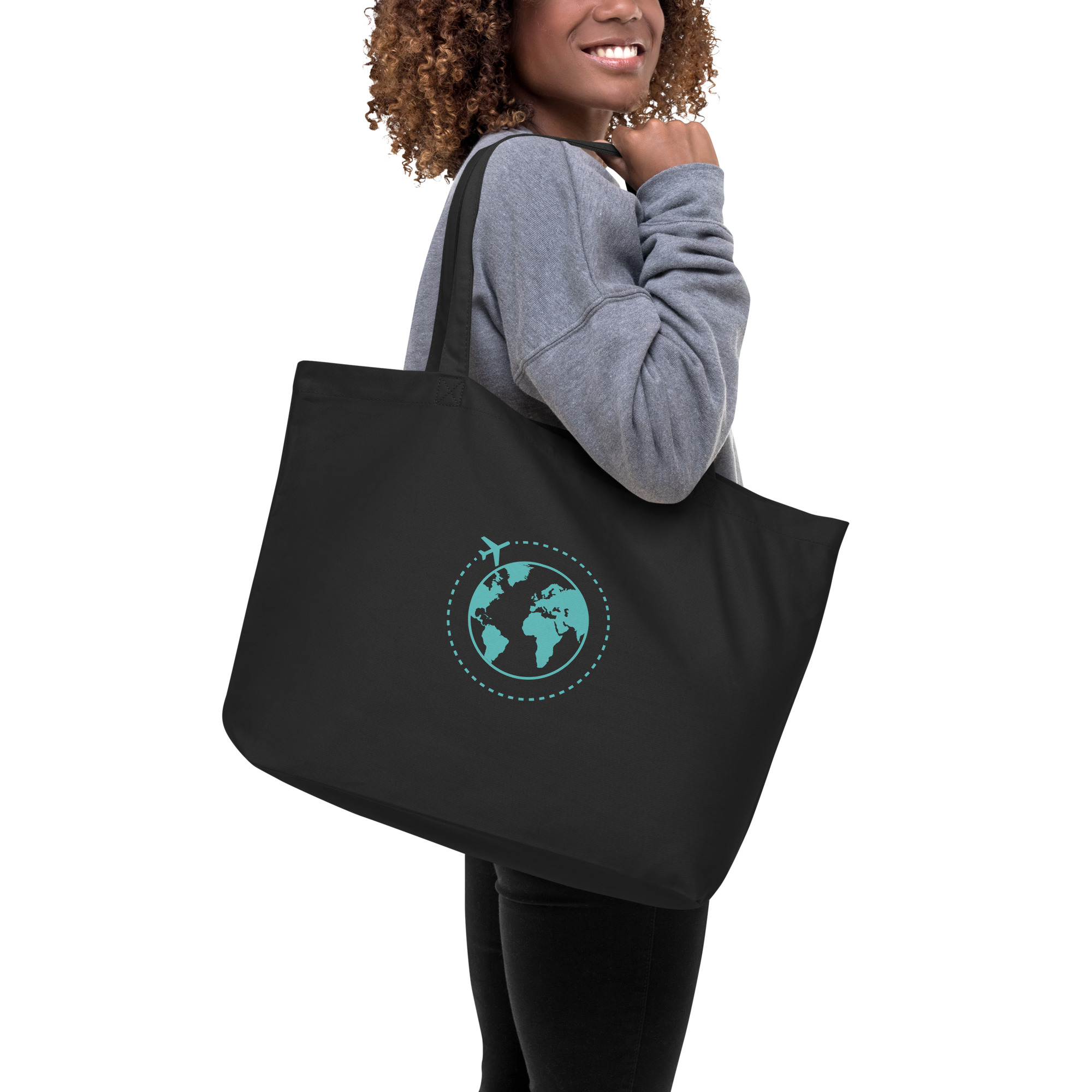 EBI LOGO Large organic tote bag - Image 2